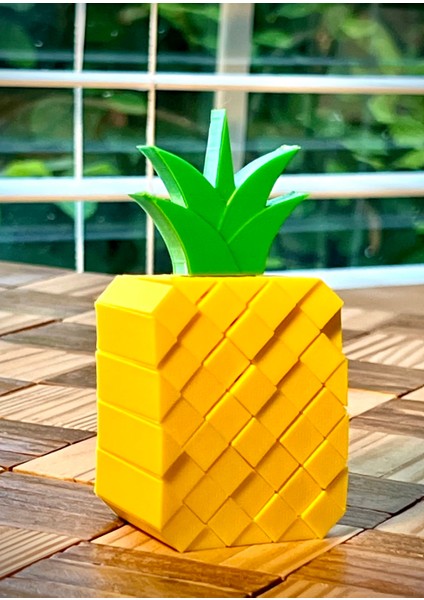 Ananas 3D Figür Pla Katlanabilir Eğlenceli Fidget 10CM Boyut modelleri