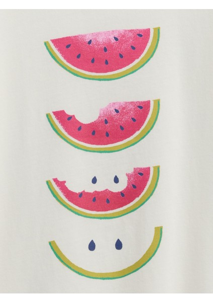 Kız Bebek Beyaz Babygap Grafik T-Shirt fiyatları