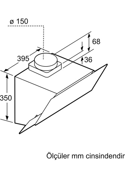 LC65KA670T 60 cm Siyah Cam Davlumbaz