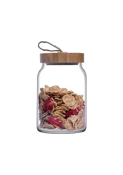 Paşabahçe-Woody Kavanoz 860 cc Akşap Kapaklı 43583