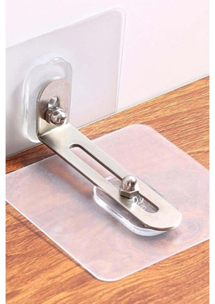 Deprem Güvenliği Için Kendinden Yapışkanlı Mobilya Sabitleme Aparatı 10 Adet Eşya Dolap Sabitleme Aparatı