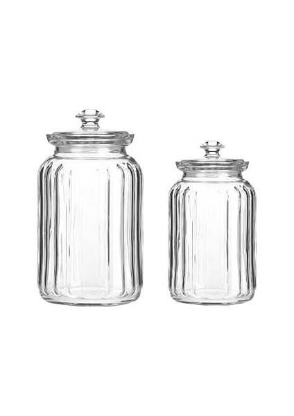 Paşabahçe-Viva Cam Kavanoz - Cam Saklama Kabı 2 Li