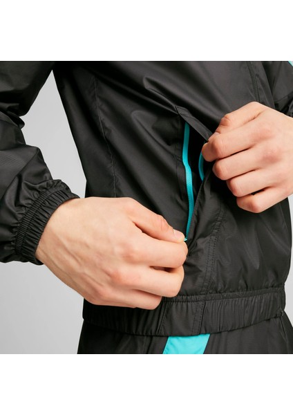 Erkek Siyah Puma Mapf1 Woven Jacket Siyah Erkek Fermuarlı Ceket