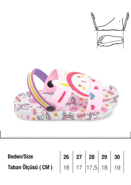 Yazlık Kız Çocuk Islak Zemine Uygun Lucky Girl Günlük Havuz Plaj Terlik-Sandalet fiyatları
