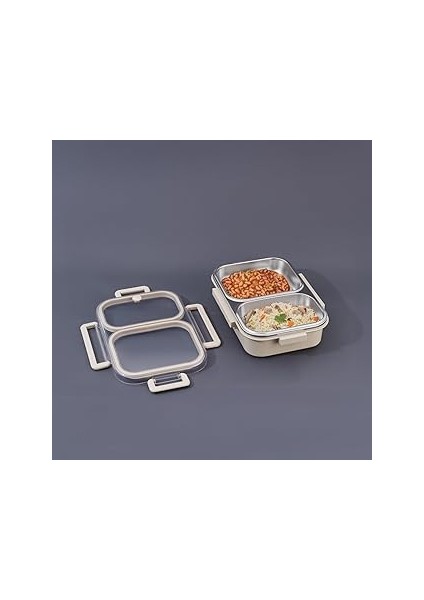 Bento Lunch Box Yemek Termosu Beige 2 Bölmeli AR262184