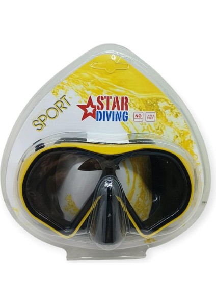 Star Diving Dalış Maskesi Yetişkin - 51703-SARI