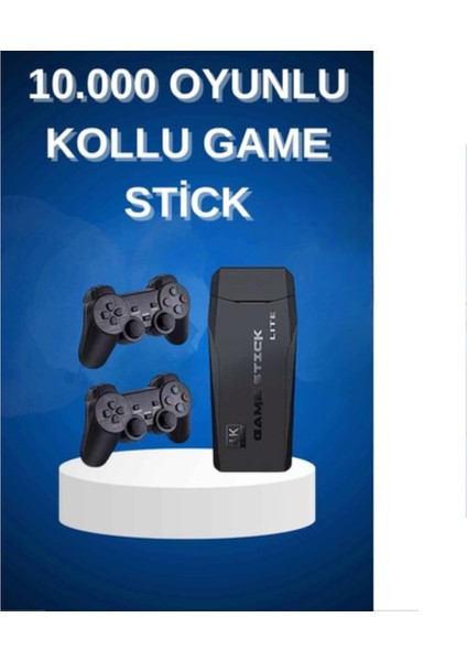Çift Kollu 2. 4g Kablosuz Retro 4K Game Stick 3500 Oyun Atari Hd Görüntü
