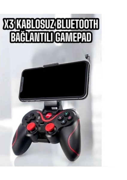 X3 Gamepad Oyun Kolu Bluetooth Bağlantılı Gamestick Android Uyumlu