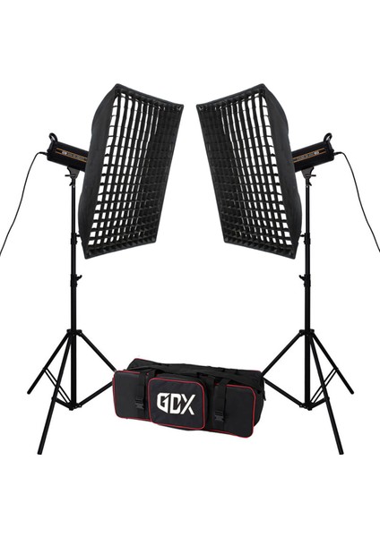 HD-120II C Bicolor 2'li Işık Seti 120W Video LED Işığı