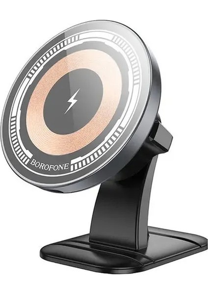 Magsafe ile Uyumlu Manyetik Kablosuz Hızlı Şarj Araç Tutucu, 360° Döner, Evrensel Uyumluluk, Kolay Kurulum, Hızlı Şarj Desteği ile Akıllı Telefon Tutucu BH212