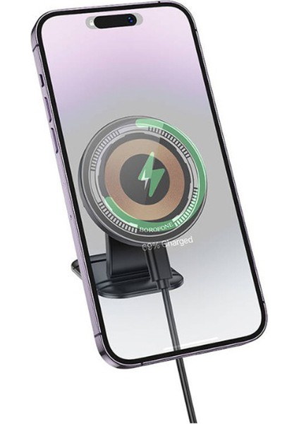 Magsafe ile Uyumlu Manyetik Kablosuz Hızlı Şarj Araç Tutucu, 360° Döner, Evrensel Uyumluluk, Kolay Kurulum, Hızlı Şarj Desteği ile Akıllı Telefon Tutucu BH212 modelleri