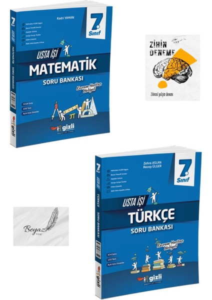 Gizli 7.sınıf Usta Işi Matematik Türkçe Soru Bankası Zihin Deneme