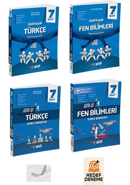 Gizli 7.sınıf Gizli Kuşak Türkçe Fen Bilimleri Usta Işi Türkçe Fen Bilimleri Soru Bankası Zihin Deneme