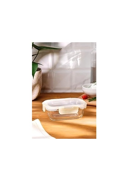 Soft 370 ml Borosilikat Saklama Kabı