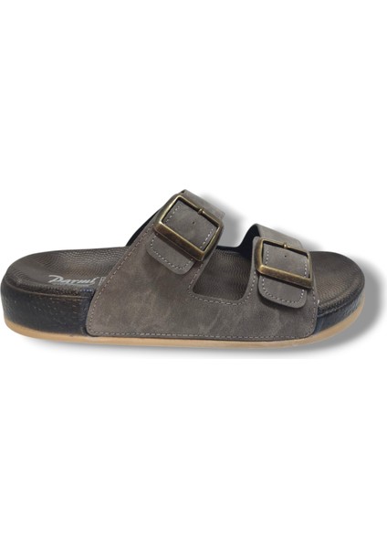 25901-25 Deri Çift Bant Anatomik Erkek Terlik fiyatları