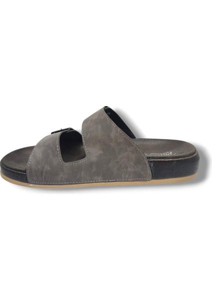 25901-25 Deri Çift Bant Anatomik Erkek Terlik modelleri