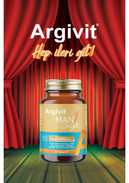 Man Bright Tablet ( Cüce Palmiye (Saw Palmetto), Safran, Isırgan ve L-Arjinin ) 30 Tablet