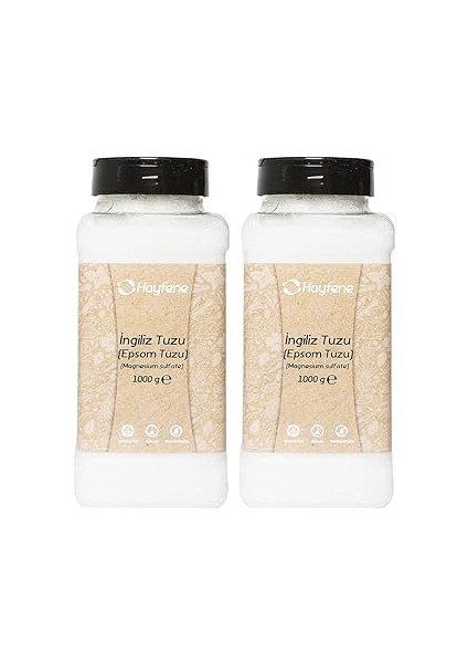 Hayfene 2'li Ingiliz Tuzu (Epsom Tuzu) 1000 gr Baharat Seti
