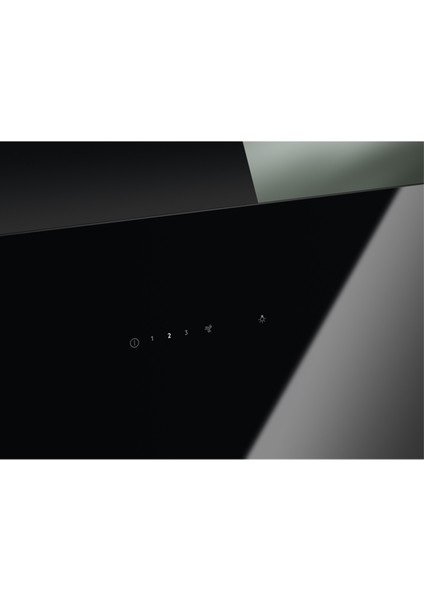 -LFV436K 60 cm Siyah Cam Duvar Tipi Ankastre Davlumbaz