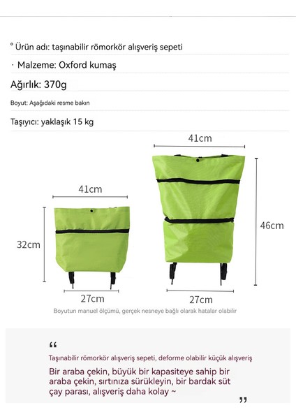 Alışveriş Arabası Katlanır Alışveriş Sepeti (Yurt Dışından) fiyatları