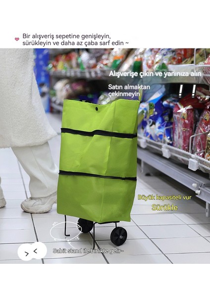 Alışveriş Arabası Katlanır Alışveriş Sepeti (Yurt Dışından) modelleri