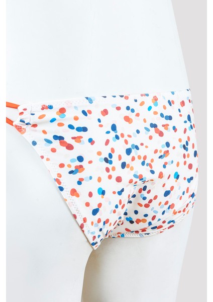 Renkli Triana Boyundan Bağlamalı Straplez Bikini Takımı modelleri