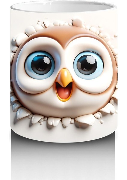 Çocuklara Sütü Sevdiren Minik Baykuş Kupa Bardak modelleri