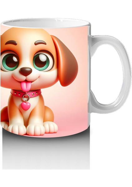 Çocuklara Sütü Sevdiren Şirin Yavru Köpek Kupa Bardak fırsatları