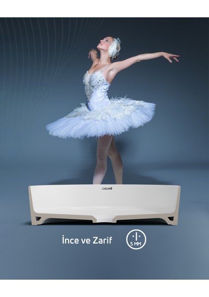 Loop Yuvarlak Çanak Lavabo Ø45 cm Mat Antrasit