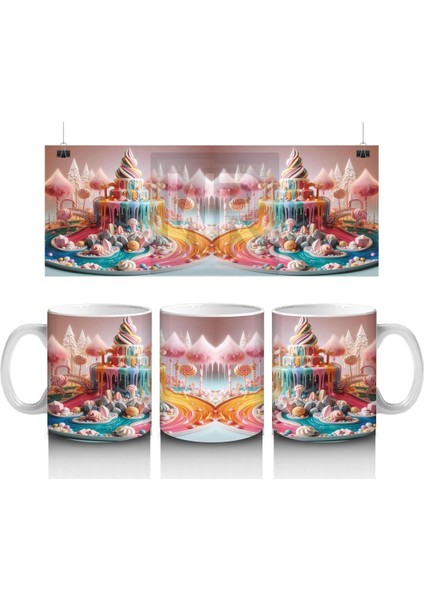 Çocuklara Sütü Sevdiren Rüya Tadındaki Dondurma Şelalesi Kupa Bardak