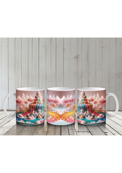 Çocuklara Sütü Sevdiren Rüya Tadındaki Dondurma Şelalesi Kupa Bardak