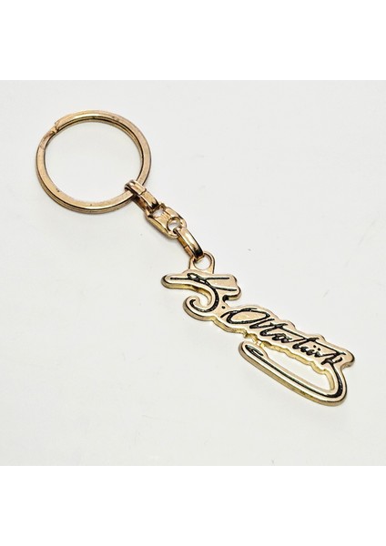 Anahtarlık Kemal Atatürk Imza Anahtarlik Çanta Aksessuarı