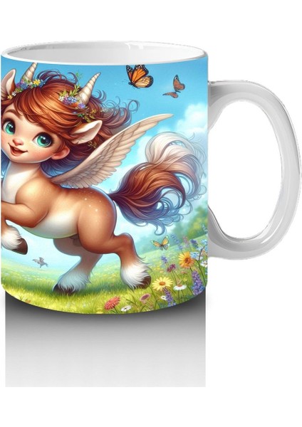 Çocuklara Sütü Sevdiren Sevimli Kanatlı Pony Kupa Bardak fırsatları