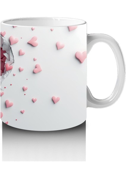 Çocuklara Sütü Sevdiren Kalp Çatlağından Bakan Sevimli Tavşan Kupa Bardak fırsatları