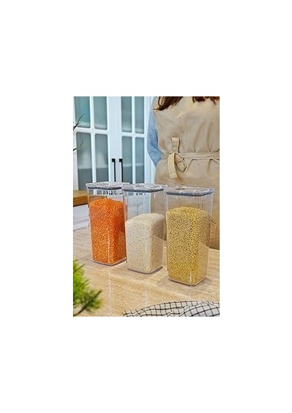 Evle Pratik Kapak Saklama Kabı 3 x 1,7, Çok Renkli