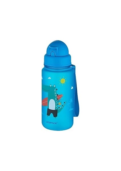 Uzspace Figürlü 400 ml Pipetli Tritan Su Matarası