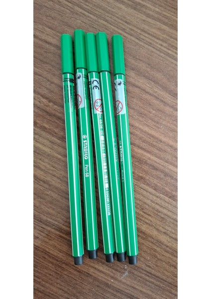 Stabılo Pen 68 No 68/36 Zümrüt Yeşili 5 Adet