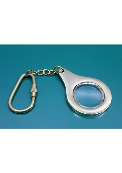 Pirinç Büyüteç Anahtarlık 12 cm