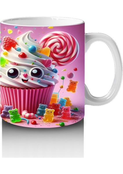 Çocuklara Sütü Sevdiren Şeker Patlamalı Cupcake Kupa Bardak fırsatları