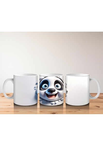 Çocuklara Sütü Sevdiren Duvarı Delip Bakan Meraklı Panda Kupa Bardak indirimleri