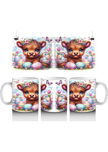 Çocuklara Sütü Sevdiren Paskalya Ceylan Yavrusu Kupa Bardak