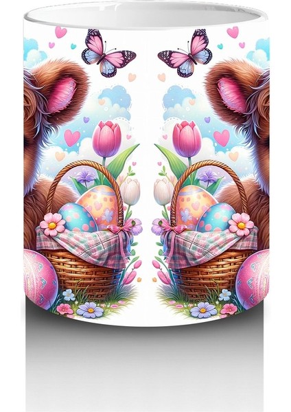 Çocuklara Sütü Sevdiren Paskalya Ceylan Yavrusu Kupa Bardak modelleri