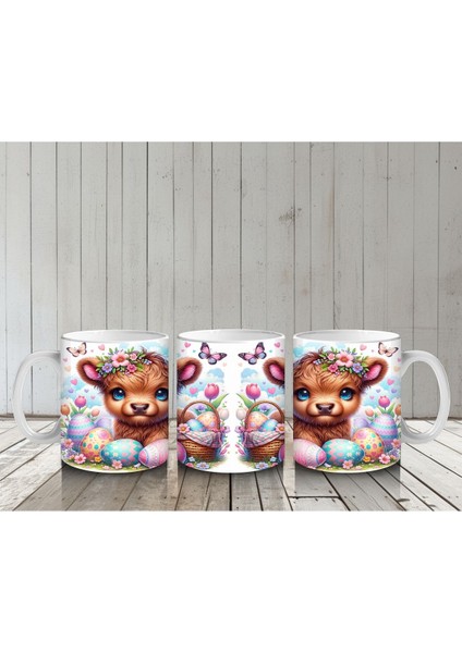 Çocuklara Sütü Sevdiren Paskalya Ceylan Yavrusu Kupa Bardak