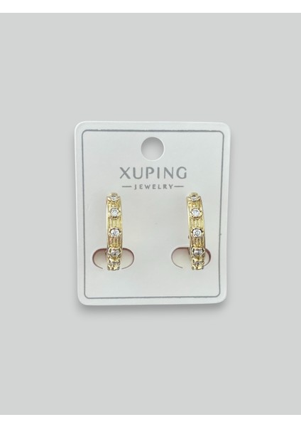 Xuping 14 K Zirkon Taşlı Çiçek Küpe fiyatları