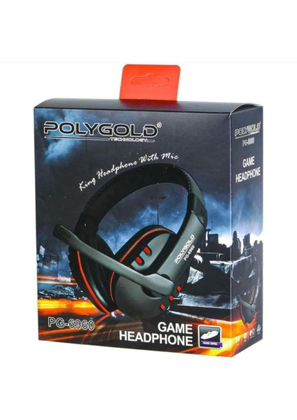 Gamer 6960 Kablolu Mikrofonlu Oyuncu Kulaklığı | Nikel Jack Uçlu | Bilgisayar Uyumlu