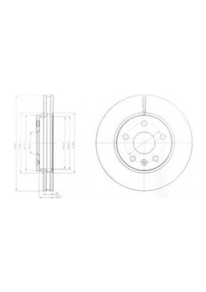 Delphı BG4187 Fren Dıskı On Havalı 296MM Insıgnıa 08-16INC