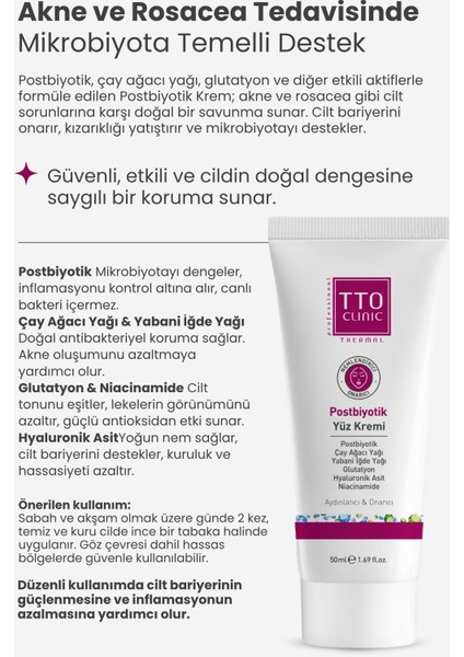 Clınıc Postbiyotik Yüz Kremi 50 ml