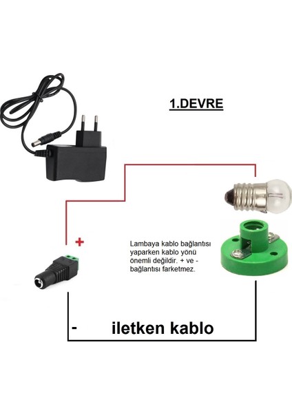 Kutulu 3 In 1 Basit Lamba ve Dimmer Deney Seti (3 Devre) - Öğrenci Elektrik Devresi fiyatları
