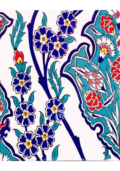 Armad< Çini 20x25 Cm Ac 1013 Karanfil Desenli Çini Seramik Karo