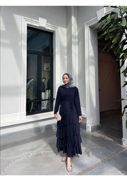 Kadın Kat Kat Uzun Ince Yazlık Modal Elbise indirimleri